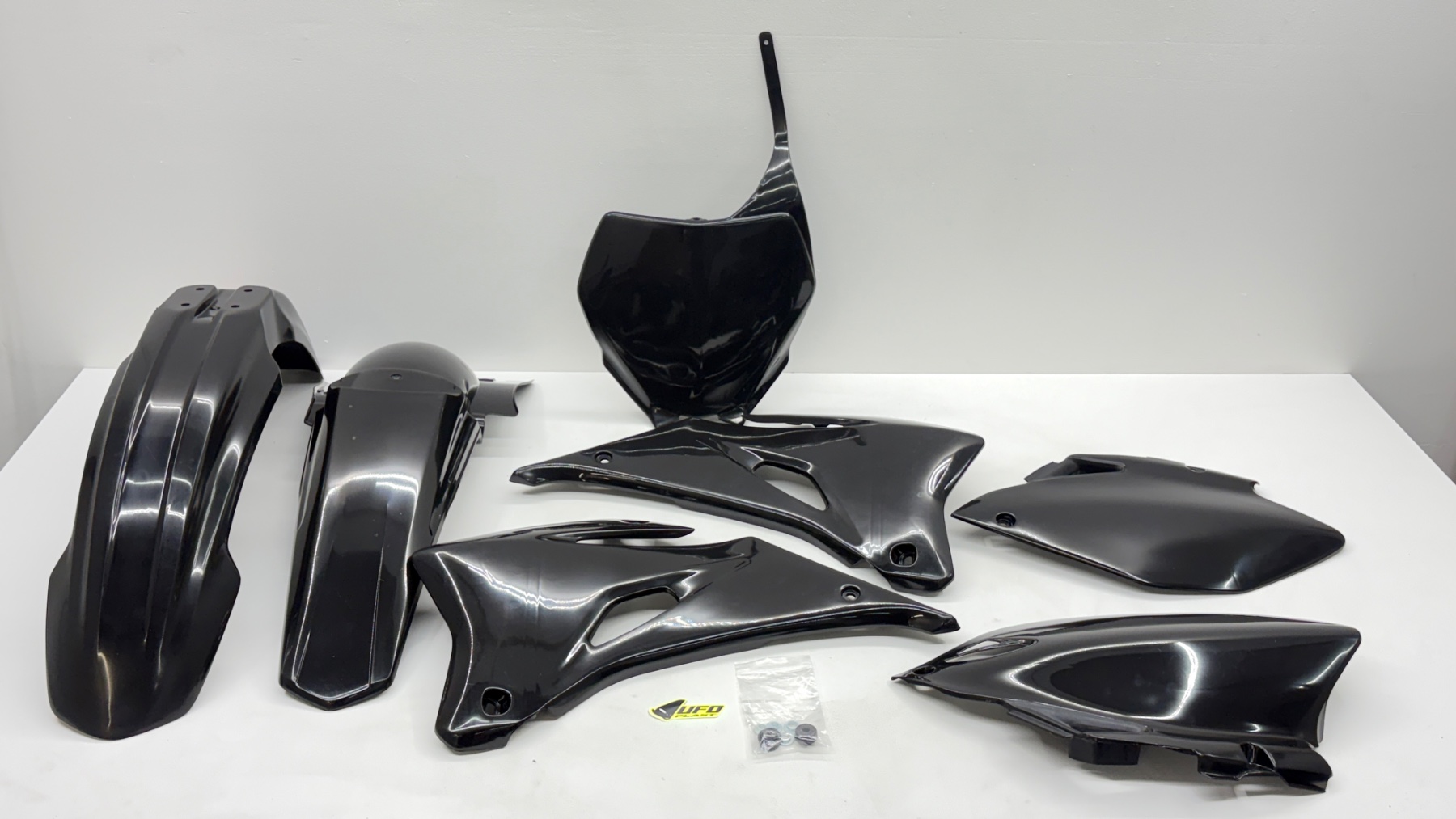2008 Yamaha YZ250F UFO Plastics Black Kit Shroud Fender Panel Guard Protector MX