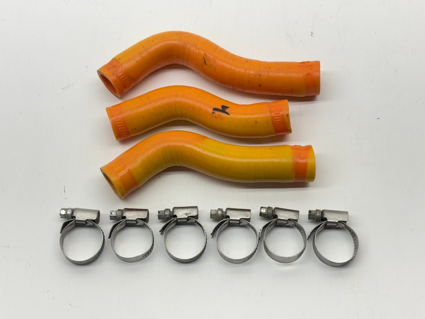 2009 KTM 250XCF Aftermarket Radiator Hoses w/ Clamps Coolant Tube Lines 250EXCF