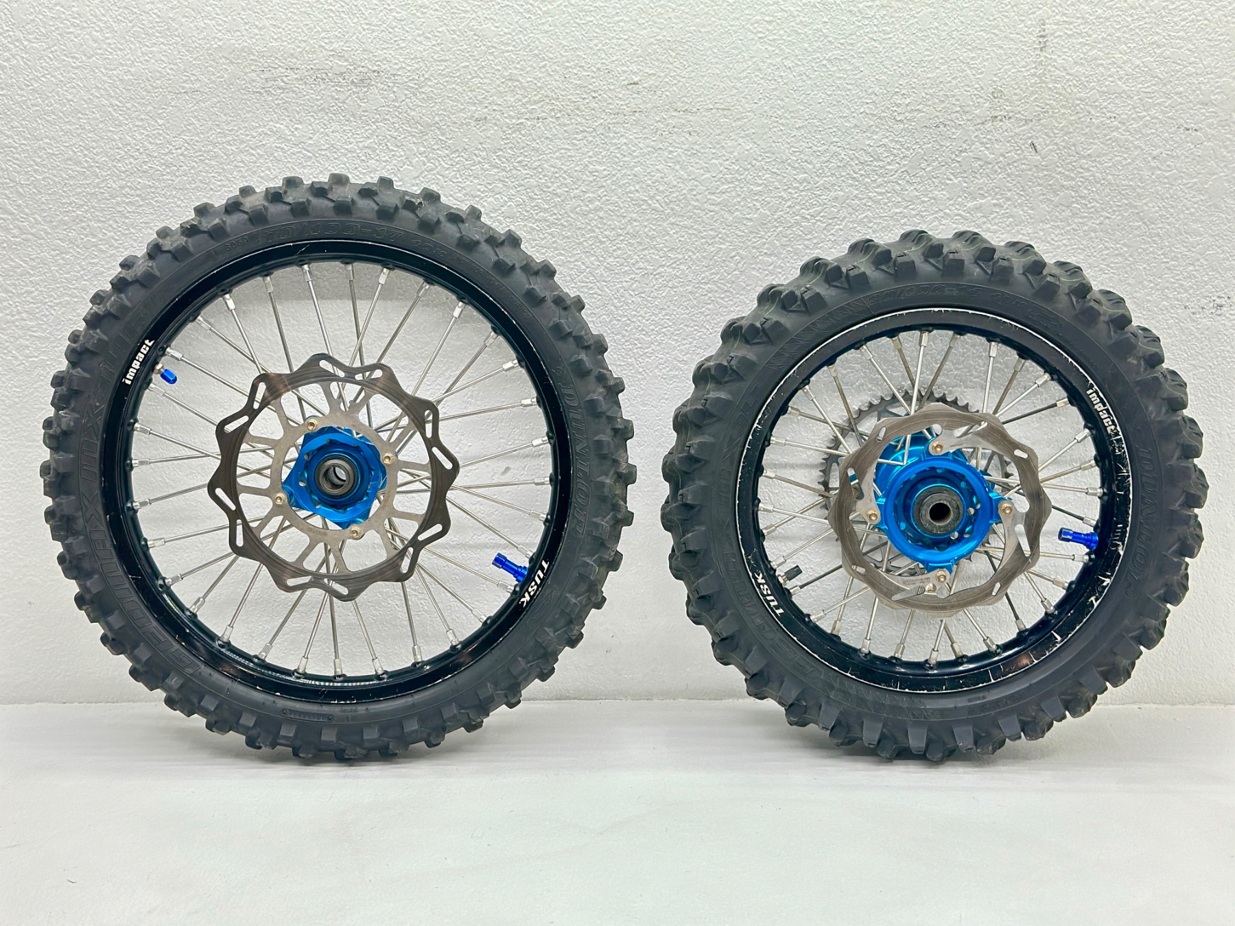 2019 Husqvarna TC85 OEM Wheel Set 17"/14" Sprocket Rotor Disc Spacers Black Tusk